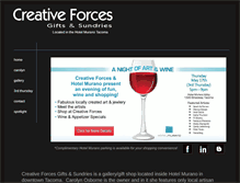 Tablet Screenshot of creativeforcesgallery.com